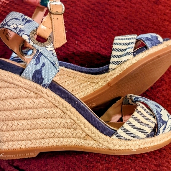 Sperry Top-Sider Saylor Womens Blue Liberty Sandals size 5 - Picture 5 of 11